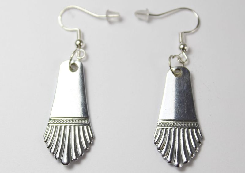 Ein Paar Besteckschmuck - Ohrhänger, Ohrringe