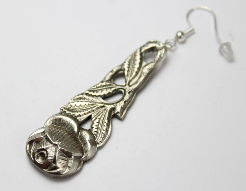 Rosen Besteckschmuck - Ohranhänger, Ohrring