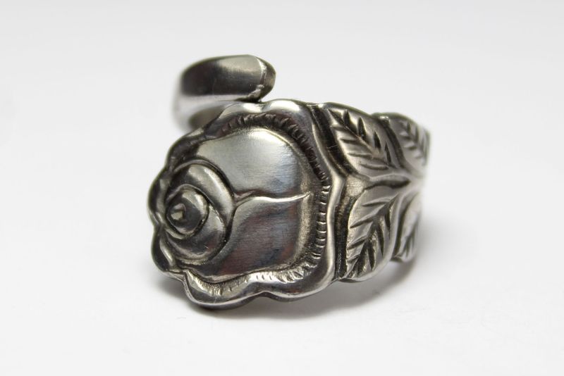 Rosen Besteck Schmuck Ring, ca. 60 (19,1) Besteck Schmuck