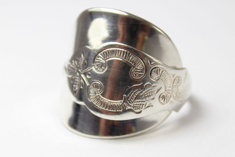 Besteckschmuck Ring, Besteck Schmuck ca. 71 (22,8) Löffelring Schmuck