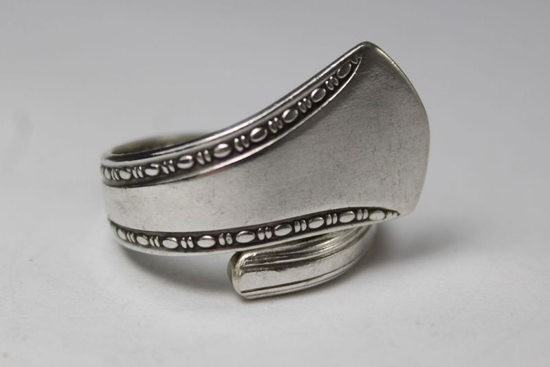 Besteckschmuck-Ring, ca. Größe 60 (Ø 19,1 mm), Besteckring