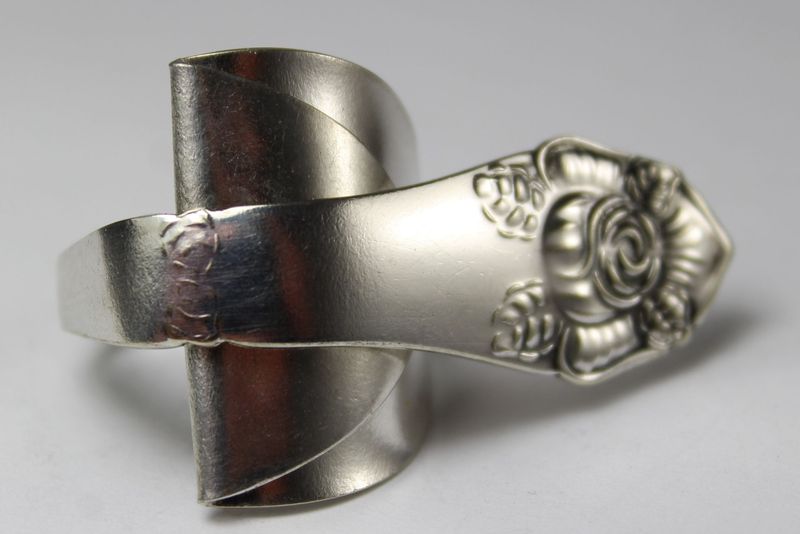 Besteckschmuck, Besteck Schmuck Ring, ca. 60 (19,1) Ring aus Besteck