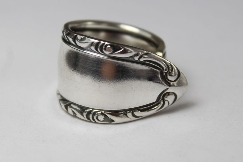 Besteckschmuck, Besteckschmuck-Ring, ca. Größe 59 (18,8), Besteckring.