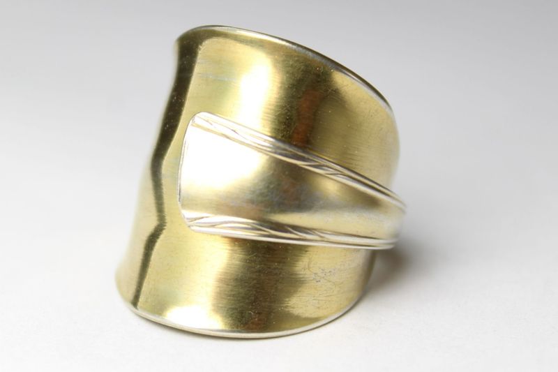 Ring 800 Silber Besteckschmuck Ring, ca. 60 (19,1) Ring aus Silberbesteck