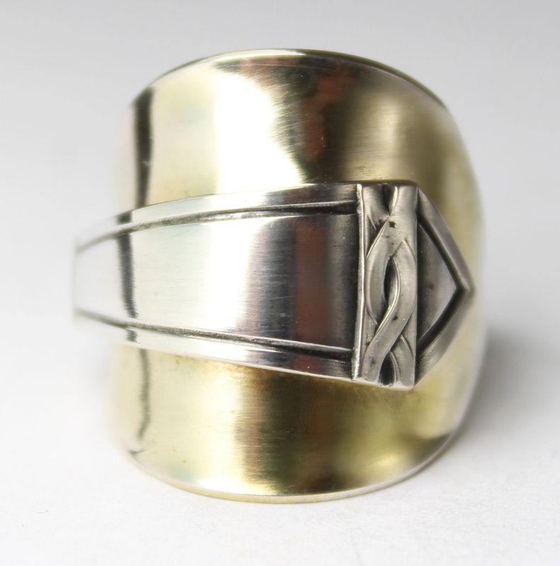 Ring 800 Silber Besteckschmuck Ring, ca. 57 (18,1) Ring aus Silberbesteck