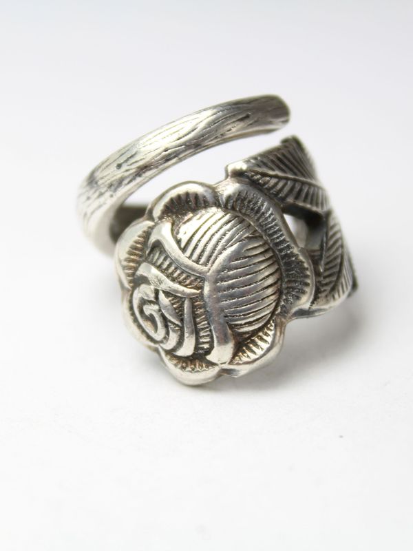 Rosen Besteckschmuck Ring, ca. 56 (17,8) Ring aus Besteck