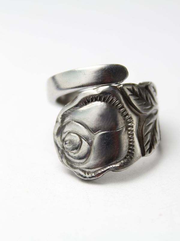 Rosen Besteckschmuck Ring, ca. 56 (17,8) Ring aus Besteck