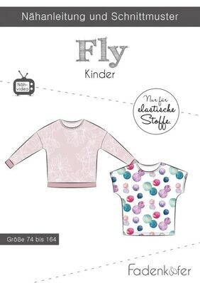 Papierschnittmuster Fly von Fadenkäfer