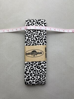 Jersey Schrägband Leoprint Jersey Schrägband Leoprint