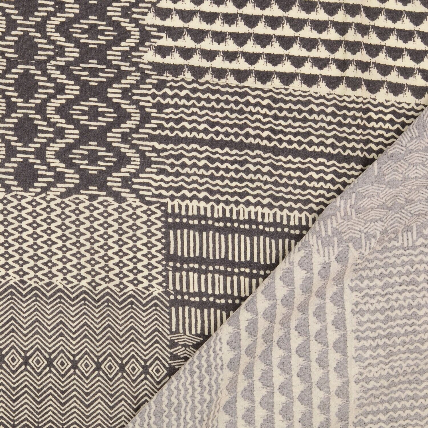 Viskose Druck taupe