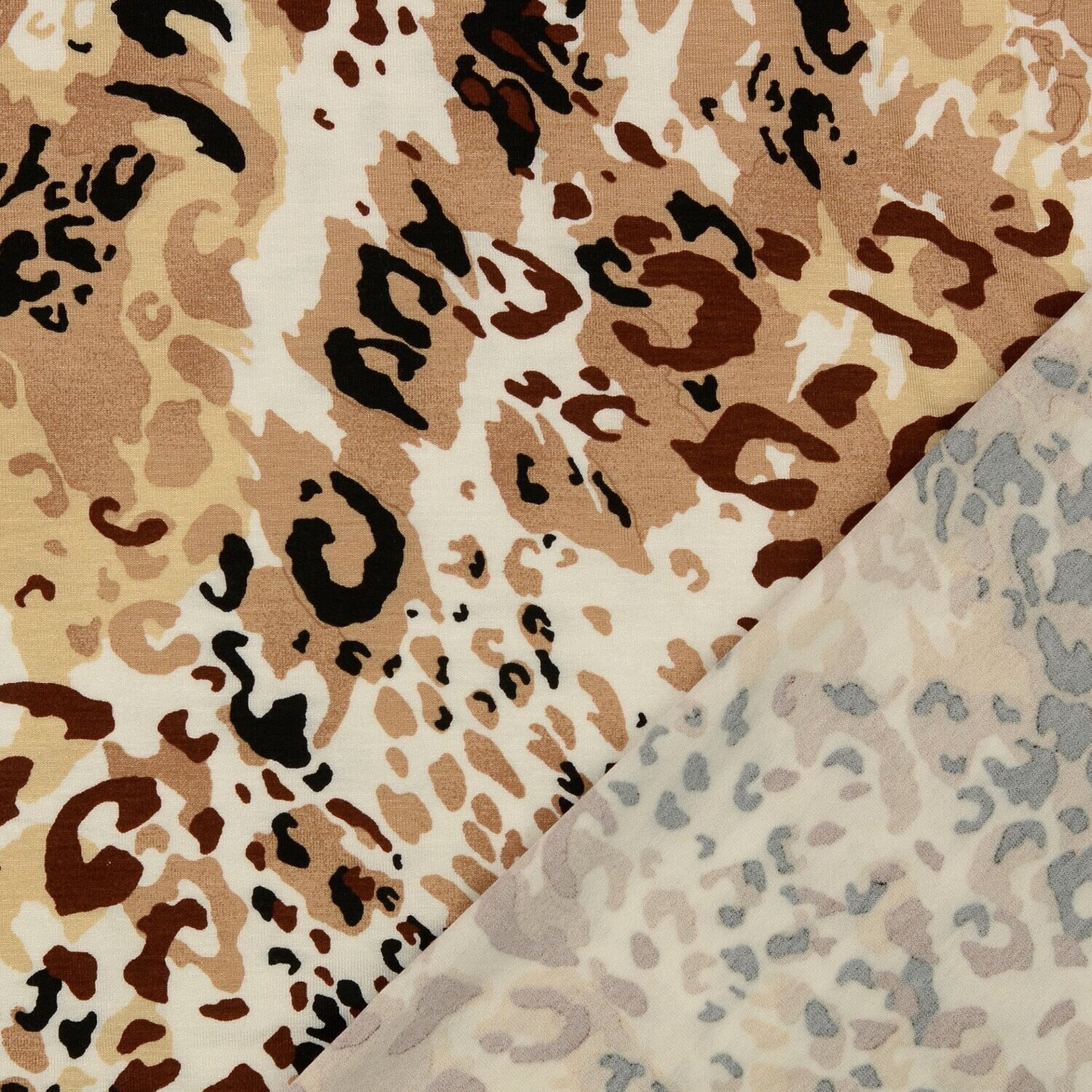 Viskosejersey Leopard