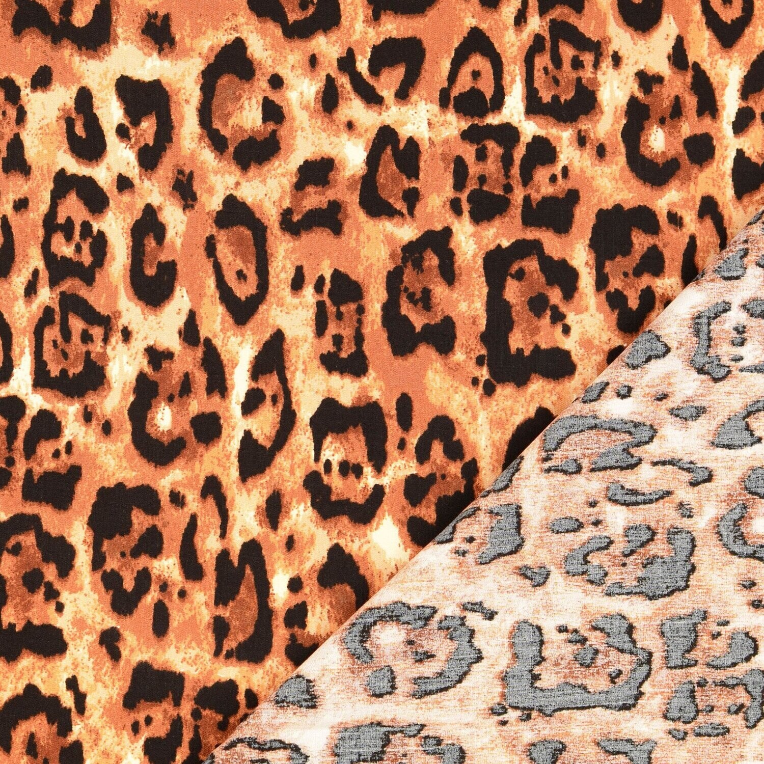Viskose Leoprint