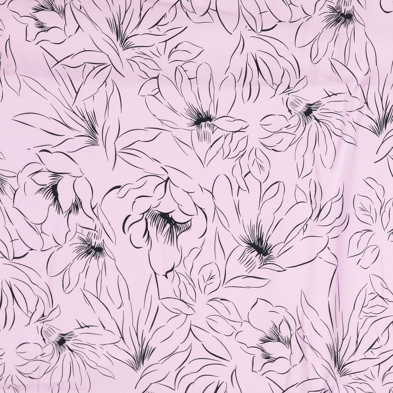 Viskose Sandwashed Blüten