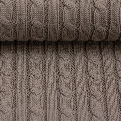 Stoff Strick Sophie taupe Stoff Strick Sophie taupe