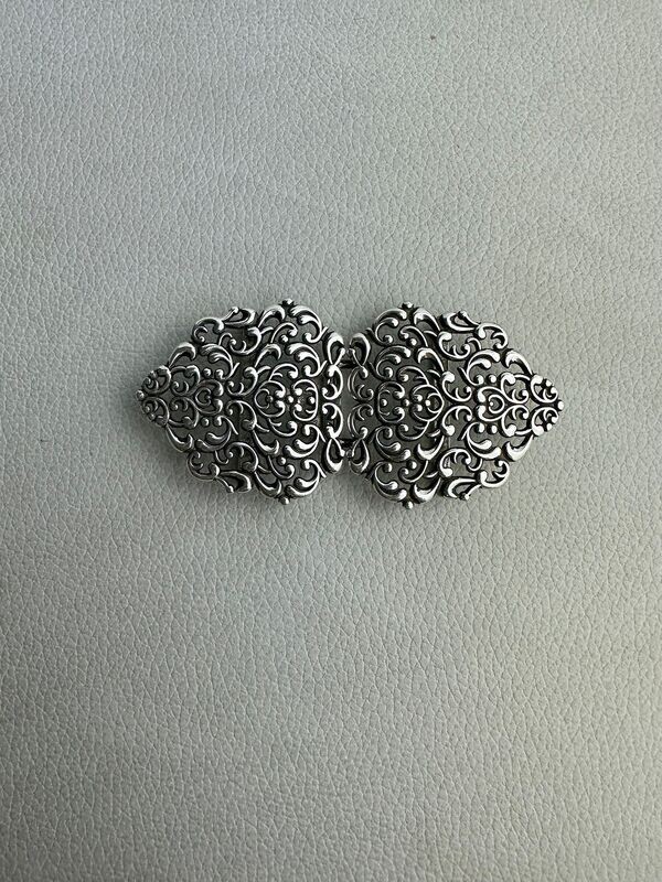 Metallschnalle silber 7,5 cm Metallschnalle silber 7,5 cm