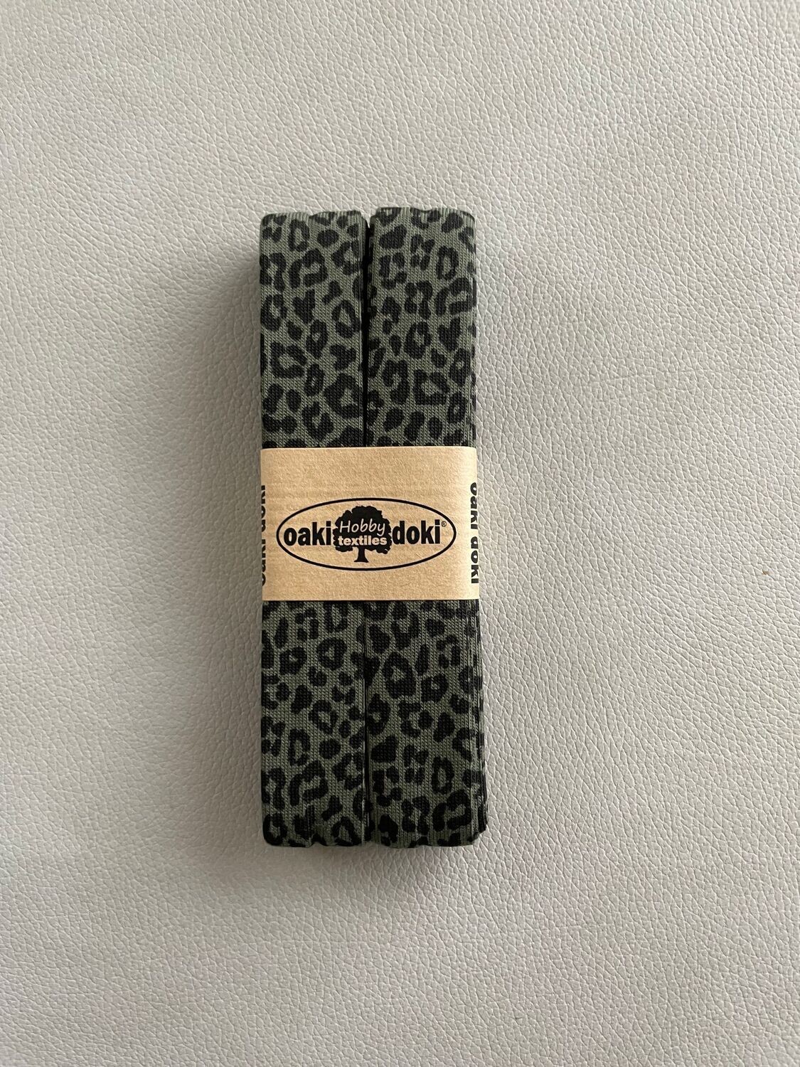 Jersey Schrägband Leoprint