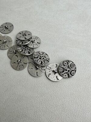 Metallknopf Kringel 26 mm Metallknopf Kringel 26 mm