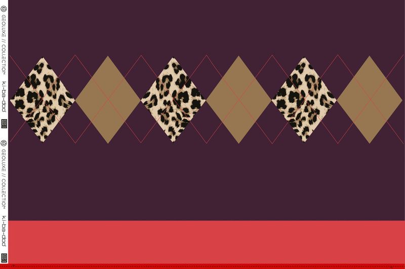 Geoluxe Argyle Panel aubergine Geoluxe Argyle Panel aubergine