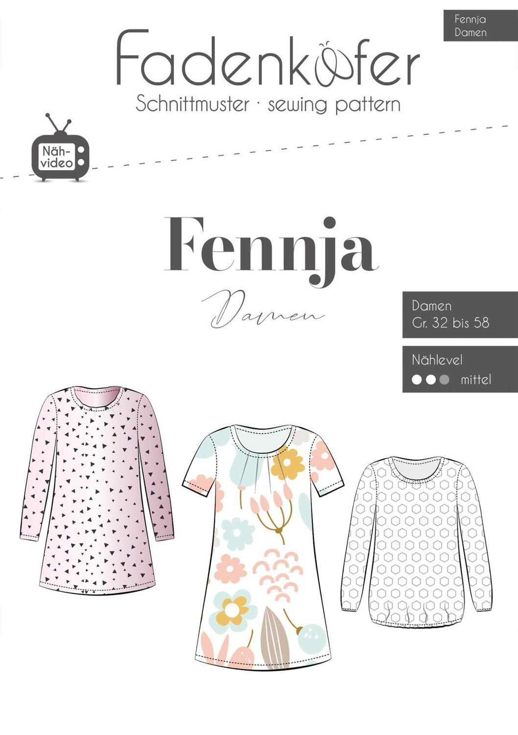 Schnittmuster Fennja Damen Schnittmuster Fennja Damen