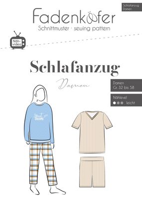 Schnittmuster Schlafanzug Damen