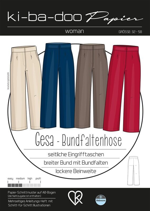 Bundfaltenhose Gesa