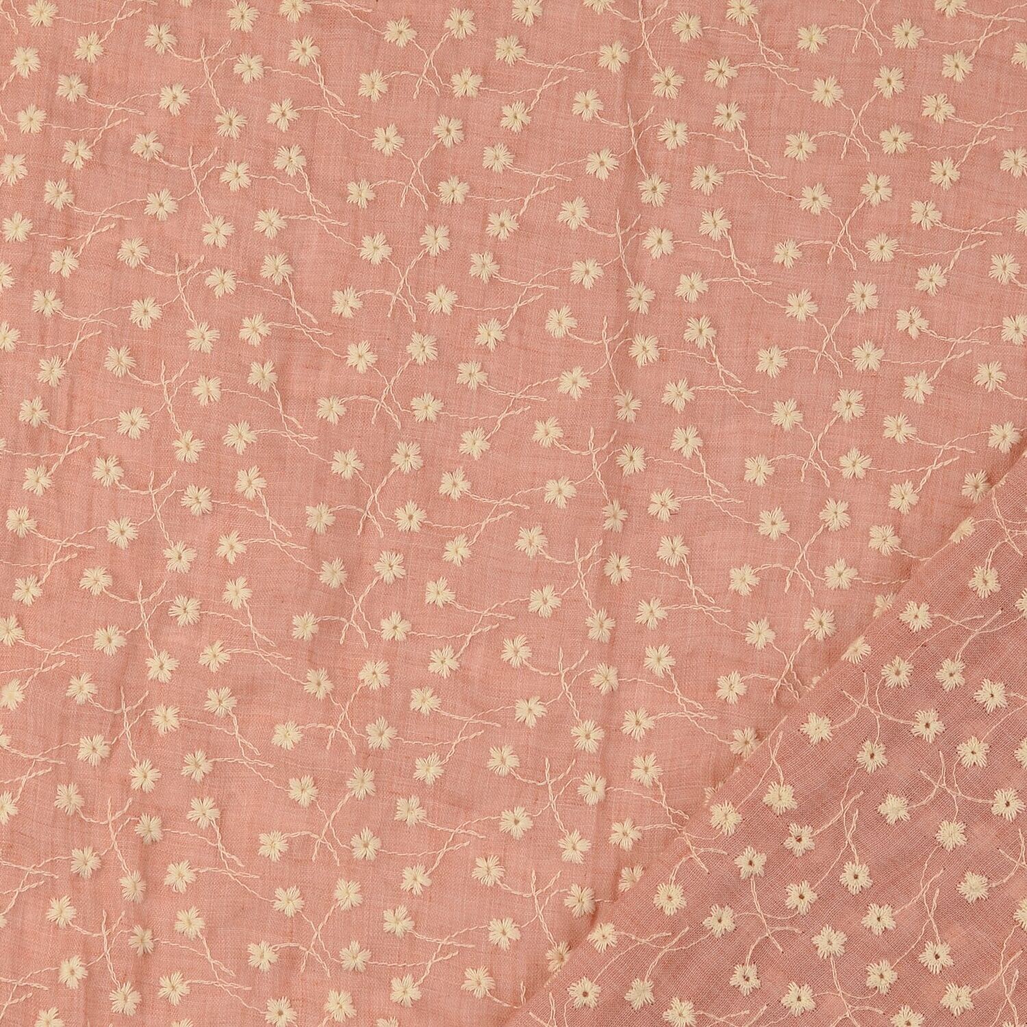 bestickte Blüten Voile