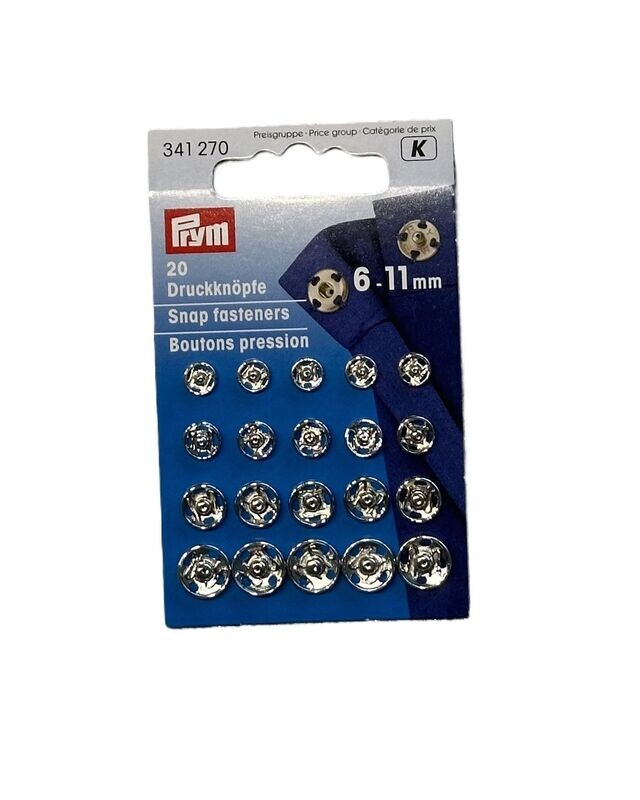 Druckknöpfe 6 - 11 mm