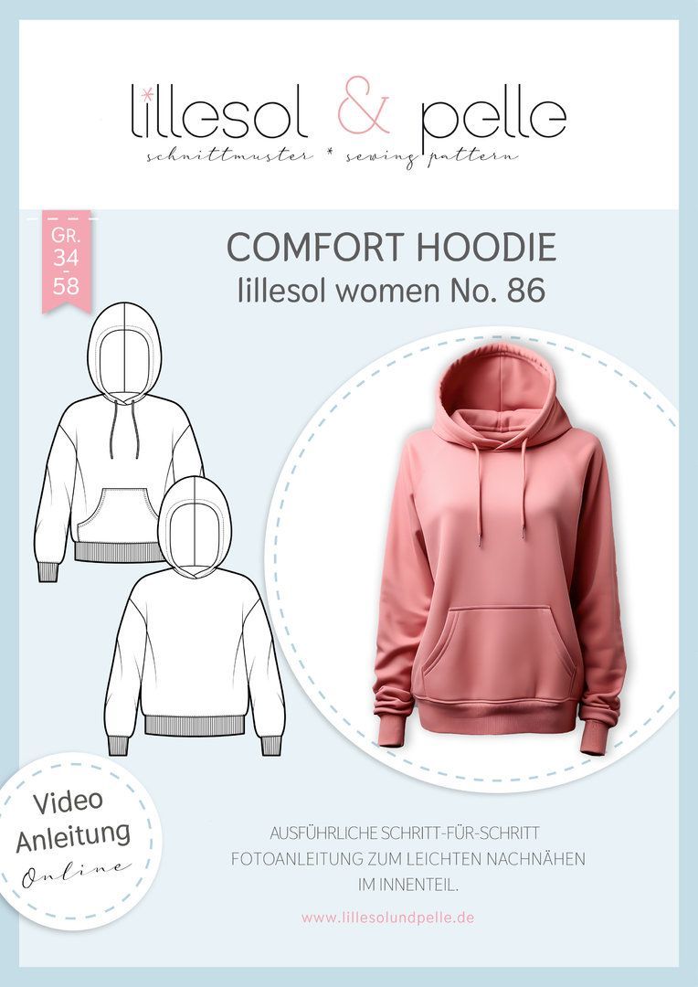 Papierschnittmuster Comfort-Hoodie No. 86 Papierschnittmuster Comfort-Hoodie No. 86