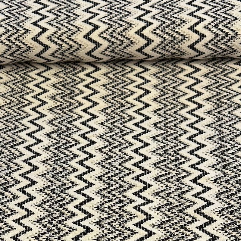 Häkelspitze schwarz/weiß