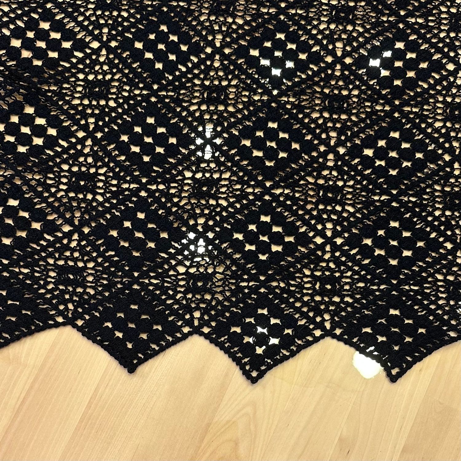 Häkelspitze schwarz