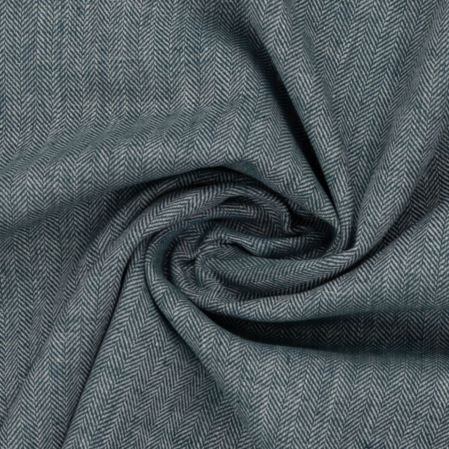 Baumwoll Leinen Fischgrät