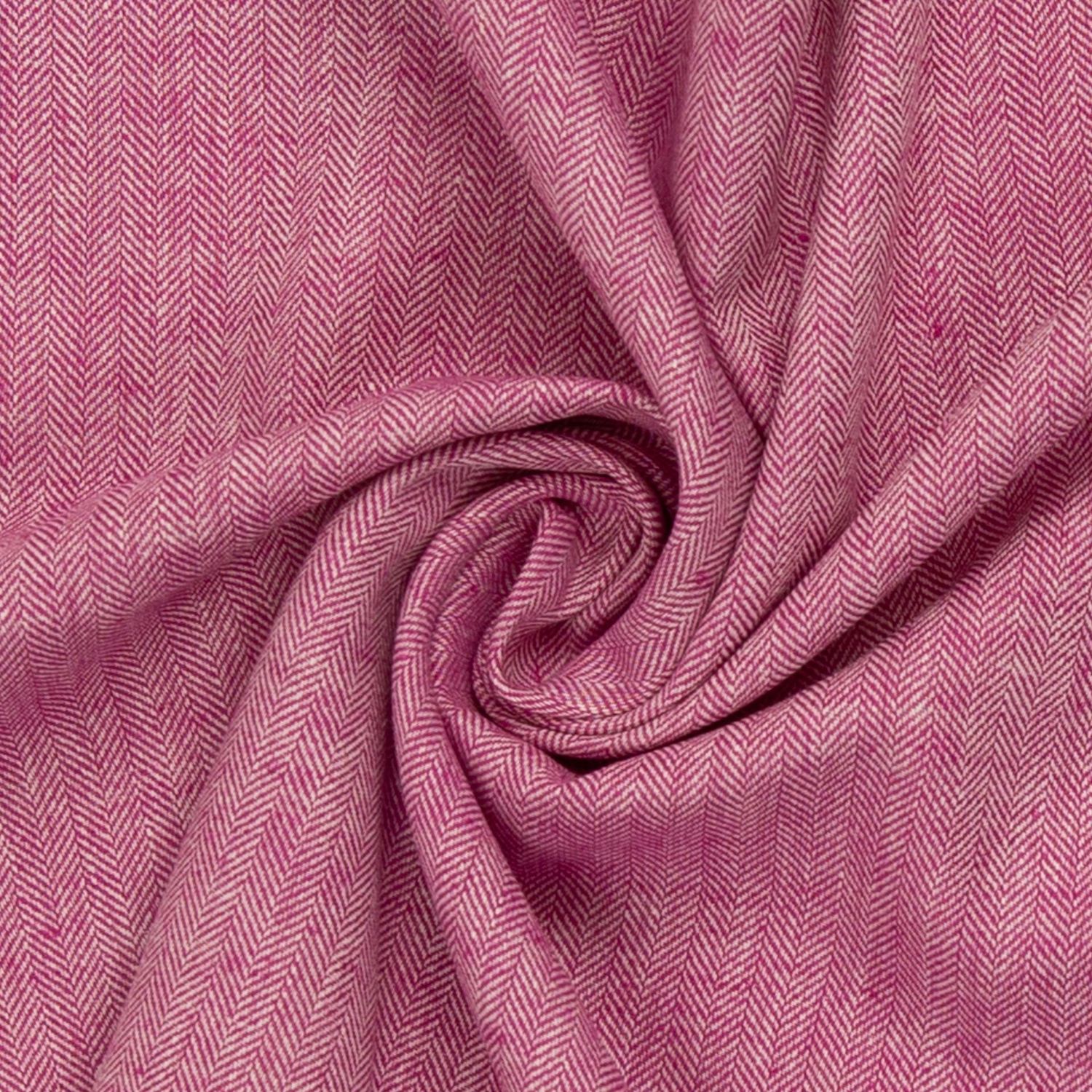 Baumwoll Leinen Fischgrät