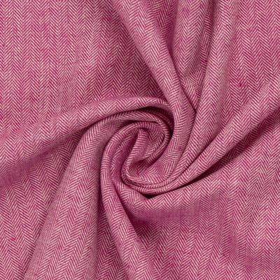 Baumwoll Leinen Fischgrät