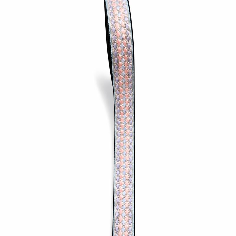 Gurtband Raute gestickt 40 mm