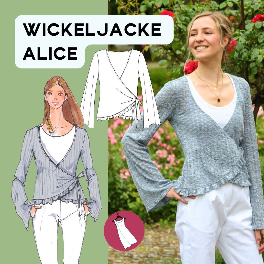 Papierschnittmuster Jacke Alice Damen Papierschnittmuster Jacke Alice Damen