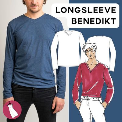 Papierschnittmuster Longsleeve Benedikt Papierschnittmuster Longsleeve Benedikt