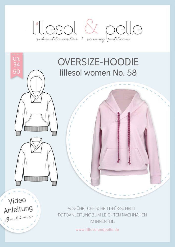 Papierschnittmuster Oversize-Hoodie No.58 Papierschnittmuster Oversize-Hoodie No.58