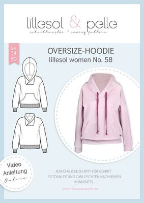 Papierschnittmuster Oversize-Hoodie No.58 Papierschnittmuster Oversize-Hoodie No.58