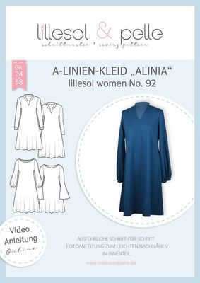 Papierschnitt A-Linienkleid Alinia No. 92 Damen Papierschnitt A-Linienkleid Alinia No. 92 Damen