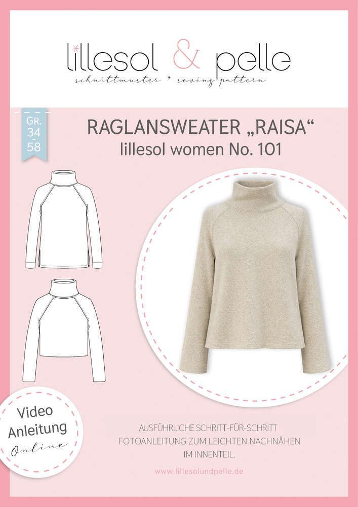 Papierschnitt Raglansweater Raisa No.101 Damen Papierschnitt Raglansweater Raisa No.101 Damen