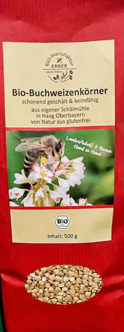 Bio-Buchweizenkörner geschält 500 g - glutenfrei, keimfähig