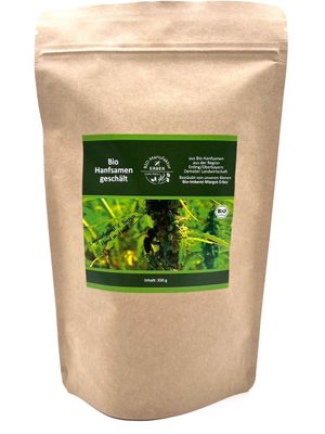 Bio Hanfsamen geschält 350 g aus Oberbayern, Demeter Landwirtschaft