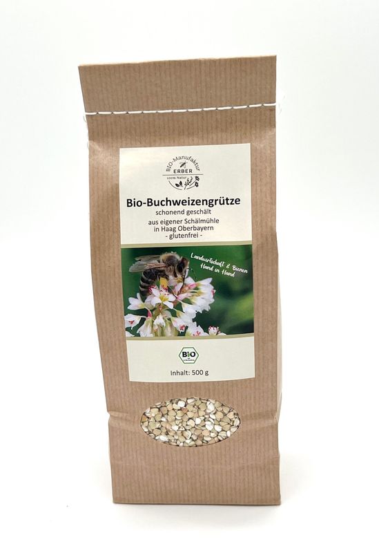 Bio-Buchweizengrütze 500 g - glutenfrei Bio-Buchweizengrütze 500 g - glutenfrei