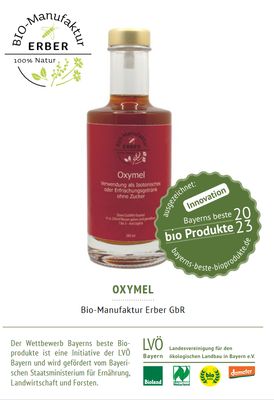 Oxymel mit Bio-Waldhonig (66%) und Bio-Apfelessig 200 ml Oxymel mit Bio-Waldhonig (66%) und Bio-Apfelessig 200 ml