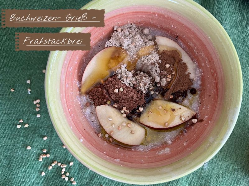 Bio-Frühstücksset: Bio-Buchweizengrieß 500 g "glutenfrei" zertifiziert, Bio-Sonnenblumenprotein 100 g, Bio-Wald- und Blütenhonig 250 g