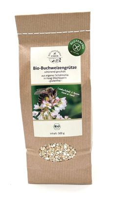 Bio-Buchweizengrütze 500 g - Bio-Buchweizengrütze 500 g - "glutenfrei" zertifiziert, aus deutscher Demeter Landwirtschaft
