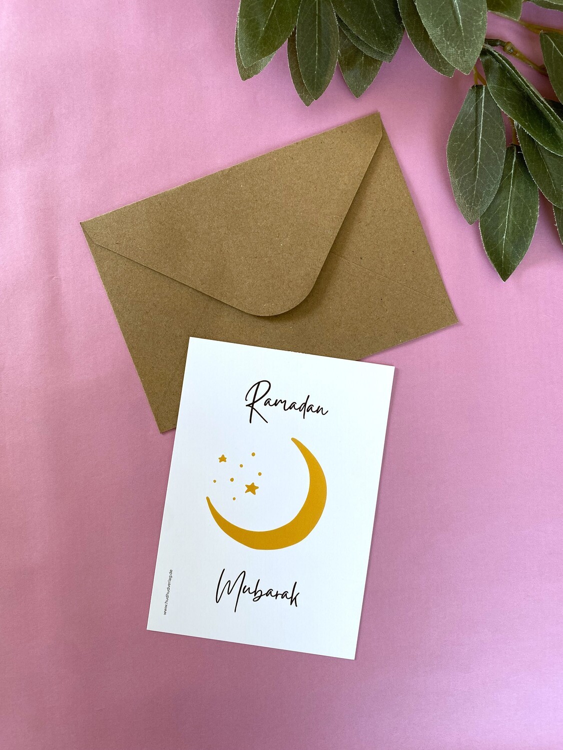 Grußkarte "Ramadan mubarak" mit Umschlag