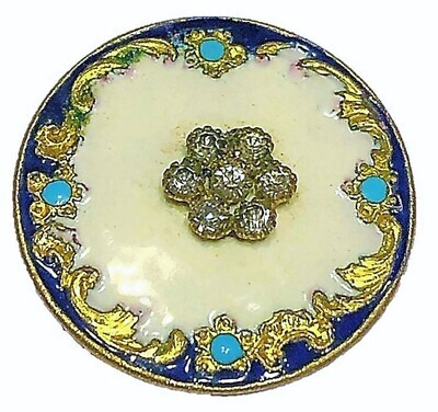 A LARGE MID TO LATE 19TH CENTURY PASTE OME 3 COLOR ENAMEL