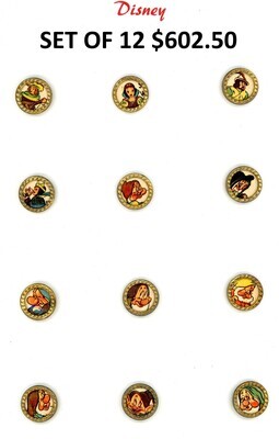 A COOL SET OF MID 20TH CENTURY DISNEY BUTTONS