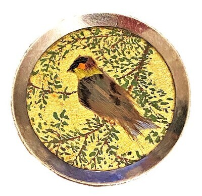 A SCARCE 18GTH CENTURY UNDER GLASS UTILIZING REAL FEATHERS